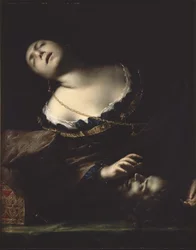Heródiás a baptista fejével, 1633-35