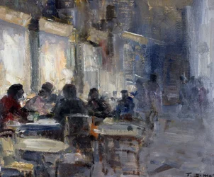 Schmidt kávézó éjjel, Francesco di Marino (1892-1954)