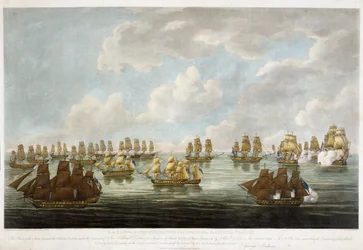 A kínai flotta és egy francia hajóraj közötti ütközet 1804. február 15-én.
