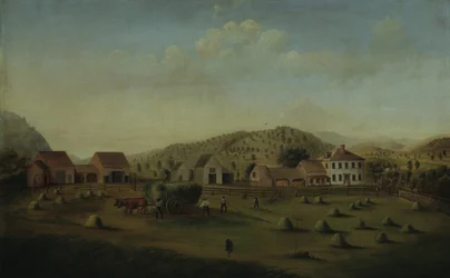 Leete Farm, West Claremont, New Hampshire, kb. 1822.