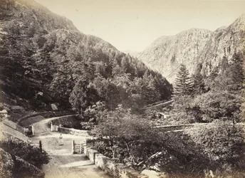 Beddgelert, Aberglaslyn-hágó, az útról nézve (515)