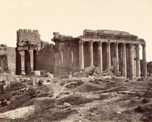 Jupiter temploma, észak-keletről, Baalbek