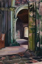 Iona-apátság, belső (olaj, vászon)
