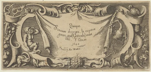Címlemez, a Five Sensestől Five Senses, kb. 1655