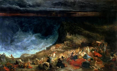 Izrael megszabadítása - A fáraó és serege elmerül a Vörös-tengerben, 1825