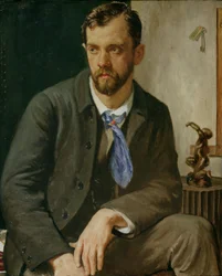 Charles Holden (1875-1960) portréja (olaj, vászon)