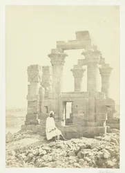 Kora reggel Wady Kardassynál, Núbia, 1857.