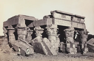 "Egyiptom és Palesztina": Sobek templomának romjai és Kom Ombo Haroeri, Felső-Egyiptom