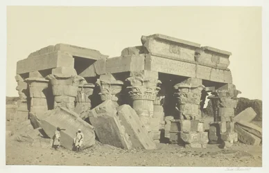 1857-ben jött Ombóba, Felső-Egyiptomba.