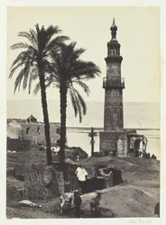 Nézet Girgehben, Felső-Egyiptomban, 1857.
