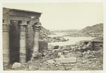 Kilátás a Philae-ból, Északra nézve, 1857.