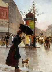 Párizsi utcai jelenet, 1890