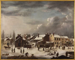 Téli jelenet Brooklynban, 1819-1820 körüli (olaj, vászon)