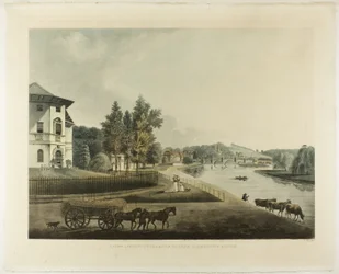 Kilátás a Temze folyóról a Richmond-hídra