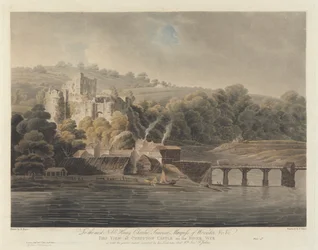 Chepstow kastély a Wye folyón