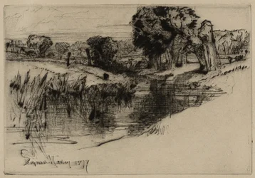 A holtág, 1877 (szárazpont)