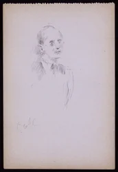 Gerald Cobb portréja, 1930 körül (ceruza papíron)