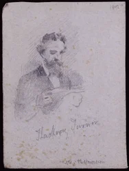 H. Thackeray Turner portréja, 1900 körül (ceruza papíron)