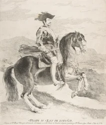 IV. Fülöp lóháton, Velázquez nyomán, 1778.