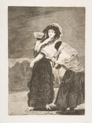 16. tábla Los Caprichosból: Az ég szerelmére: anyja, Dios la Perdone..., 1797-98.