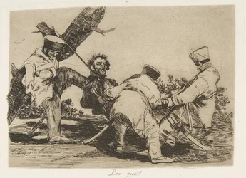 32. tábla a „The Disasters of War” Los Desastres de la Guerra-ból: „Miért..., 1810, 1863.