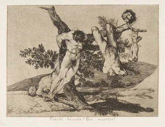 A „The Disasters of War” Los Desastres de La Guerra 39. táblája: „An he..., 1810, 1863.