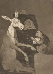 41. tábla Los Caprichosból: Se több, se kevesebb Ni mas ni menos., 1799.