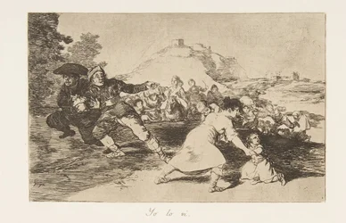 44. tábla a The Disasters of War Los Desastres de la Guerra-ból: Láttam..., 1810, megjelent 1863.