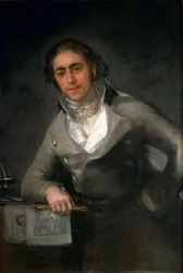 Evaristo Pérez de Castro férfi portréja, 1806 körül.