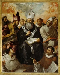 Saint Basile dictant sa doctrine - Szent Bazil diktálja dogmáit ...