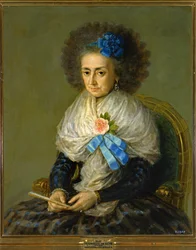 Dona Maria Antonia Gonzaga, Marquise of Villafranca ... (festmény, vászon)