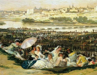 San Isidro rétje, Francisco de Goya (1746-1828), Részlet