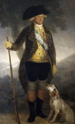 IV. Károly spanyol király (1749-1819) portréja, 18. század vége, Francisco Goya, olaj, vászon, 209x126 cm