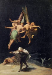 Vol de Sorcieres – Boszorkányok repülés közben, Francisco de Goya (1746-1828)