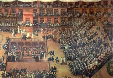 Auto de Fe a Plaza Mayorban, Madrid, 1680. június 30. (részlet)