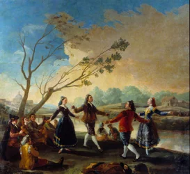 Labda a Manzanares szélén. Francisco De Goya (1746-1828) festménye
