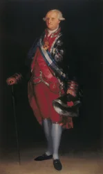 IV. Károly a Guardias de Corps ezredesi egyenruhájában, 1800