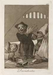 kis manók Hobgoblinok. Los Caprichosból, 1797-1798