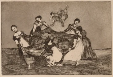 „Női bolondság” (Disparate femenino), a „Los Disparates” sorozatból