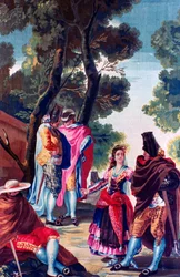 Férfiak rejtett arccal, c1760-1820