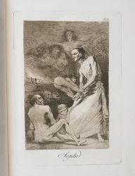 Tányér Los Caprichosból, 1797-1798