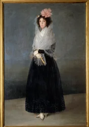 Del Carpio grófnő, Solana márkiné portréja (1757-1795) Francisco de Goya (1746-1828) festménye 18. századi V. 1,81 x 1,22 m