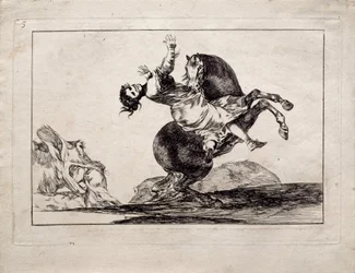 A lórabló a Los Disparates, Bolondságok című sorozatból, 1815-1819