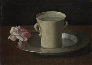Egy csésze víz és egy rózsa, kb. 1630