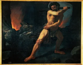 Hercules and Cerberus (festmény vászonra)