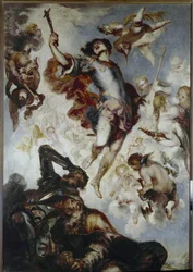 Hermenegilde diadala (vizigót herceg és mártír, kb. 560-585) – Olaj, vászon