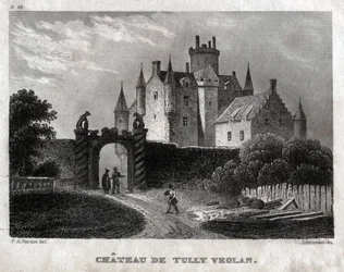 Craighall kastély. (metszet, 1830 körül)