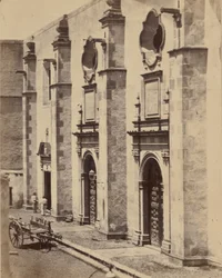 [Bebörtönzés helye Maximilian mexikói császárnak és katonáknak], 1867.