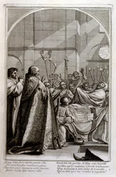 Francois Chauveau metsze 1680 „Szent Bruno élete”, a Chartreux-i rend alapítója