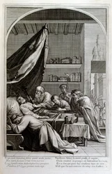 Francois Chauveau metsze 1680 „Szent Bruno élete”, a Chartreux-i rend alapítója
